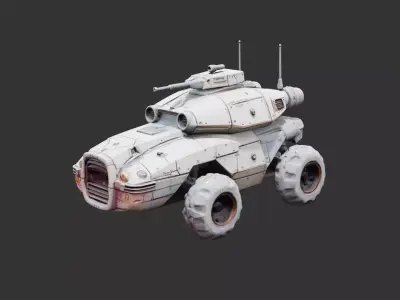 Hover Jet Skimmer Tank 3D model