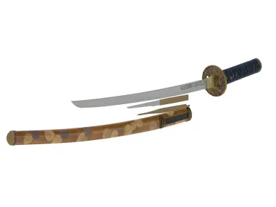 Wakizashi Sword 3D model