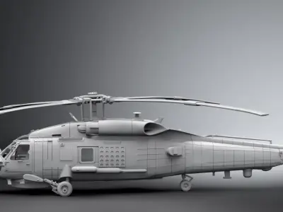 SH60B SeaHawk Scale model 3D print model