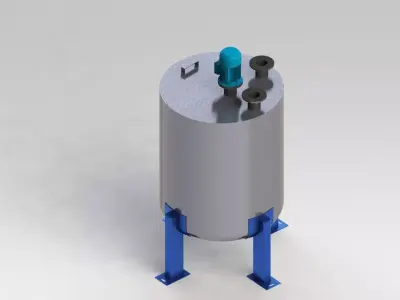 Storage with stirrer Free 3D model