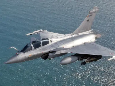 Dassault Rafale B - Rigged - High Resolution Cocpit Low-poly 3D model