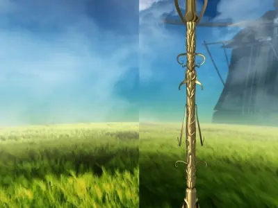Scythe sacrificial 3D model