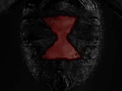 Monstrous Black Widow Spider 3D model