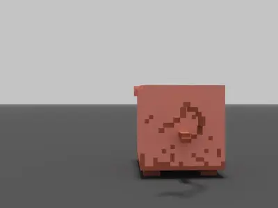 Bo-Ar the Wild-Boar Low-poly 3D model