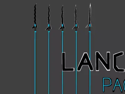 Lance pack black and blue