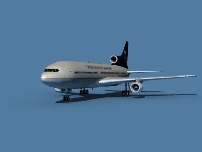 Lockheed L-1011-50 Saudi Arabian 3D model