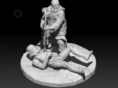 Boba Fett Diorama -Back in town 3D print model