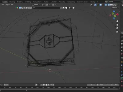 3d Tunnel Low-poly 3D model