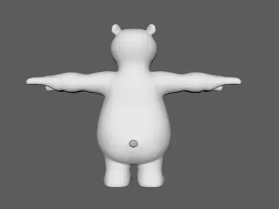 Bear Base - cartoon Free low-poly 3D model