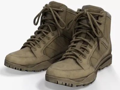 Tactical Boots  Low-poly 3D model
