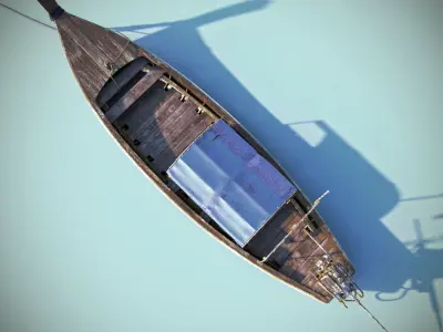 Thailand Long Tail Boat 3D model
