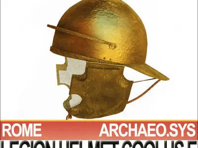 Roman Legionary Helmet Coolus E 1stBC 1stAD 3D model