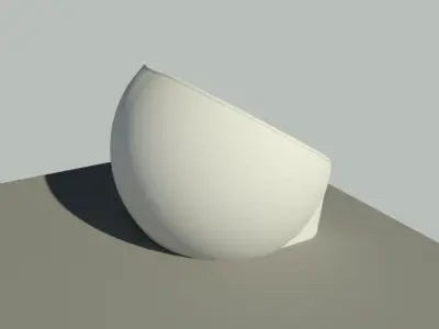 outdoor armchair  3d model 3D model