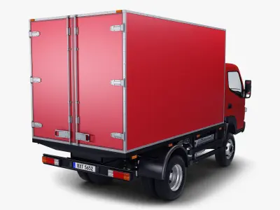 Mitsubishi Fuso Canter 4x4 Box 3D model