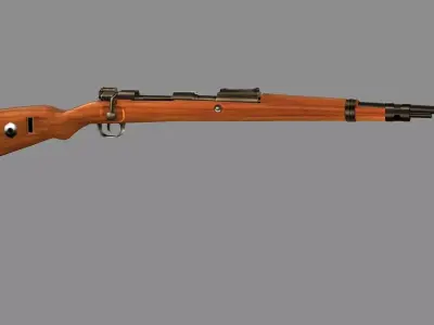 Karabiner 98k Tactical Rifle Low-poly 3D Model Low-poly 3D model