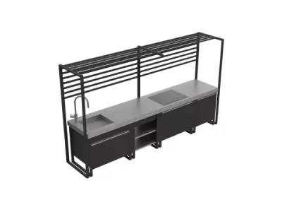 Outdoor kitchen Free 3D model