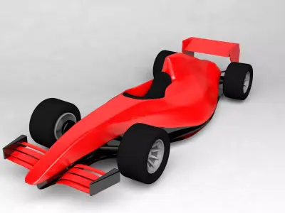 F1 3D model racing car Free low-poly 3D model