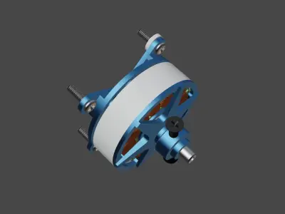 SunnySky X2305 RC plane motor 3D model