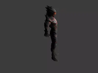 red demon redy for game  Low-poly 3D model