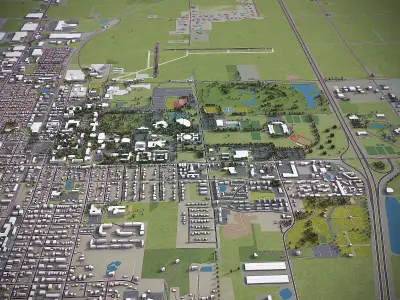 Bowling Green Low-poly 3D model