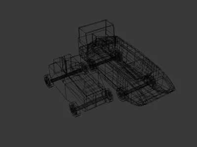 Curve Car Free Toy Free low-poly 3D model