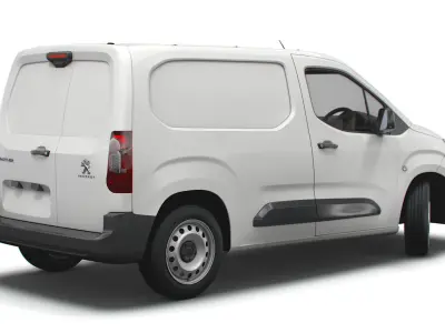 Peugeot Partner Professional Standard UK-spec 2020 3D model