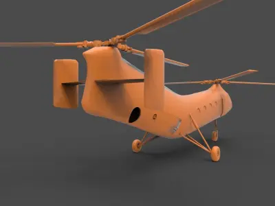 Boeing Vertol H-21 3D print model
