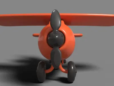 Toy airplane 3D print model
