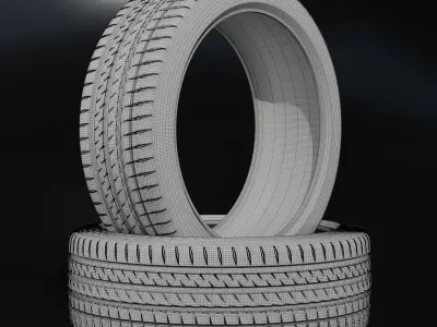Michelin Pilot Sport 4s 215 35 ZR18 3D model
