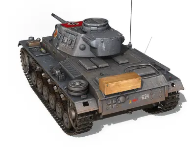 PzKpfw III - Ausf J - 624 3D model