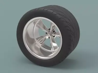 Rear sport wheel 3D model