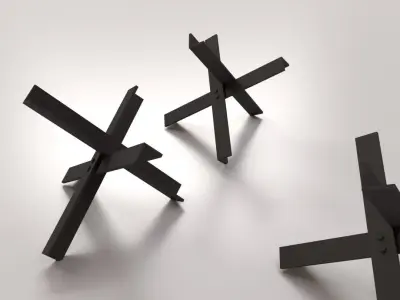 Anti Tank Barrier 3D model