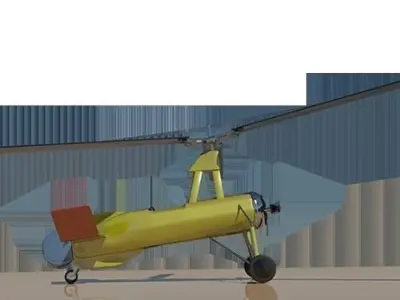 Autogiro LaCierva 3D model