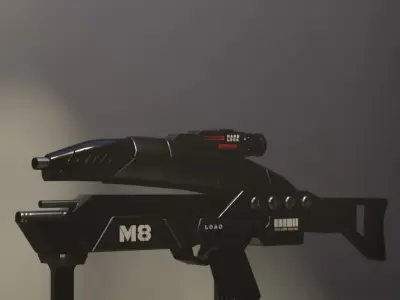 Mass Effect M8 Avenger assault rifle 3D model