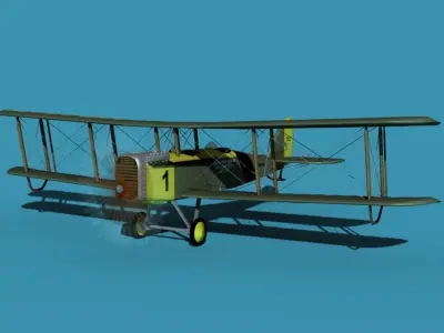 Airco DH-4 Johns Flying School 3D model