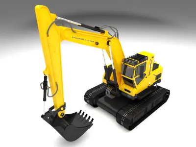 Excavator 001 3D model