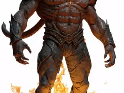 Titan STL DnD Tabletop Miniature 3D Print Model  3D print model