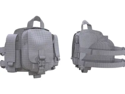 Leg Bag Low-poly 3D model