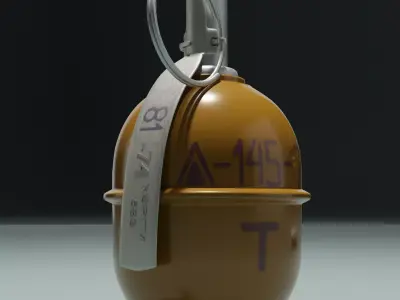 RGD-5 soviet hand grenade Free 3D model