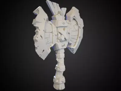 Stylized Axe 16 3D model