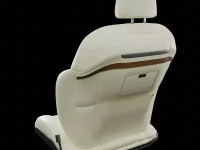 Car seat executive cream 3D model