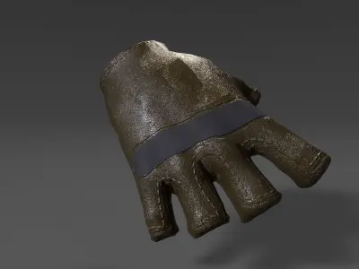 Fingerless Glove Low-poly 3D model