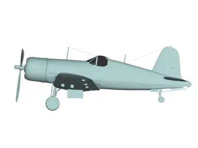 Vought F4U Corsair 3D model
