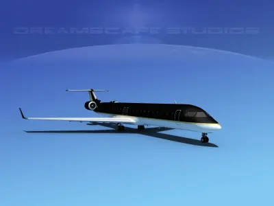 Bombardier CRJ900 Corporate 2 3D model