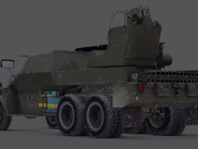 M53 59 Praga Self-Propelled Anti-Aircraft Gun 3D Model Low-poly 3D model