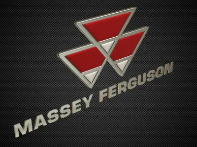 massey ferguson logo 3D model