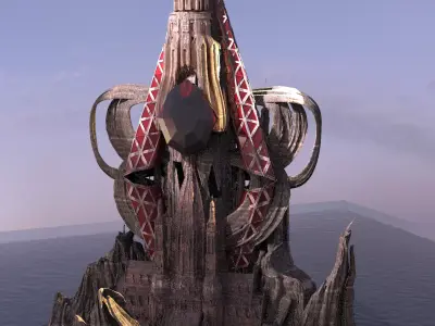 He man inspired Great Weaved Tower 3D model