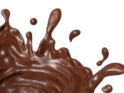 Chocolate Splash Free 005 3D model