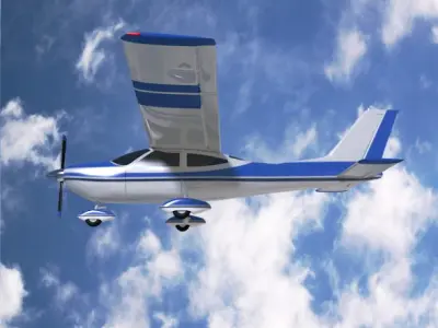 Cessna Cardinal propeller airplane 3D model