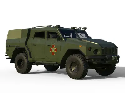 Novator light armored vehicle Stugna P 3D model